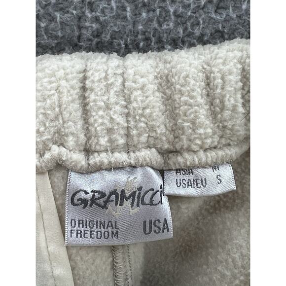 Gramicci Boa Deep Pile Fleece Track Pants Tan Jogger Sherpa Mens Size Small - Picture 3 of 3
